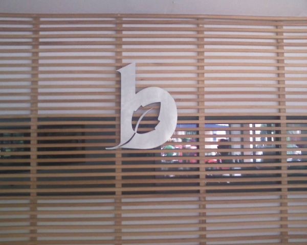 LOGOTIPO Letras 3d en aluminio cepillado plata