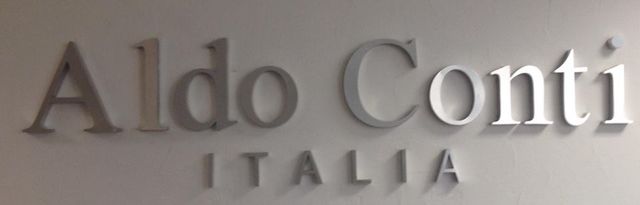 Aldo Conti Letras letras 3d en aluminio cepillado plata